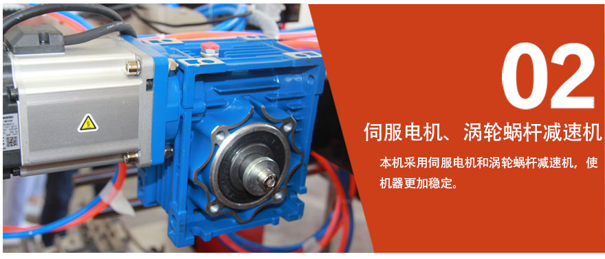 折盒機伺服電機、渦輪蝸桿減速機