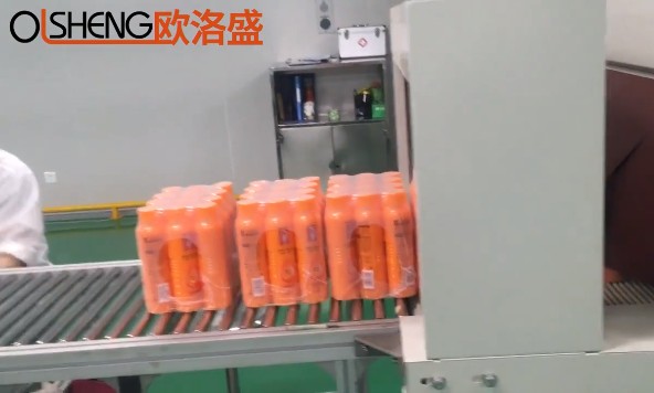 <客戶(hù)案例>名臣洗發(fā)露袖口包膜機(jī)加折蓋封箱機(jī)視頻